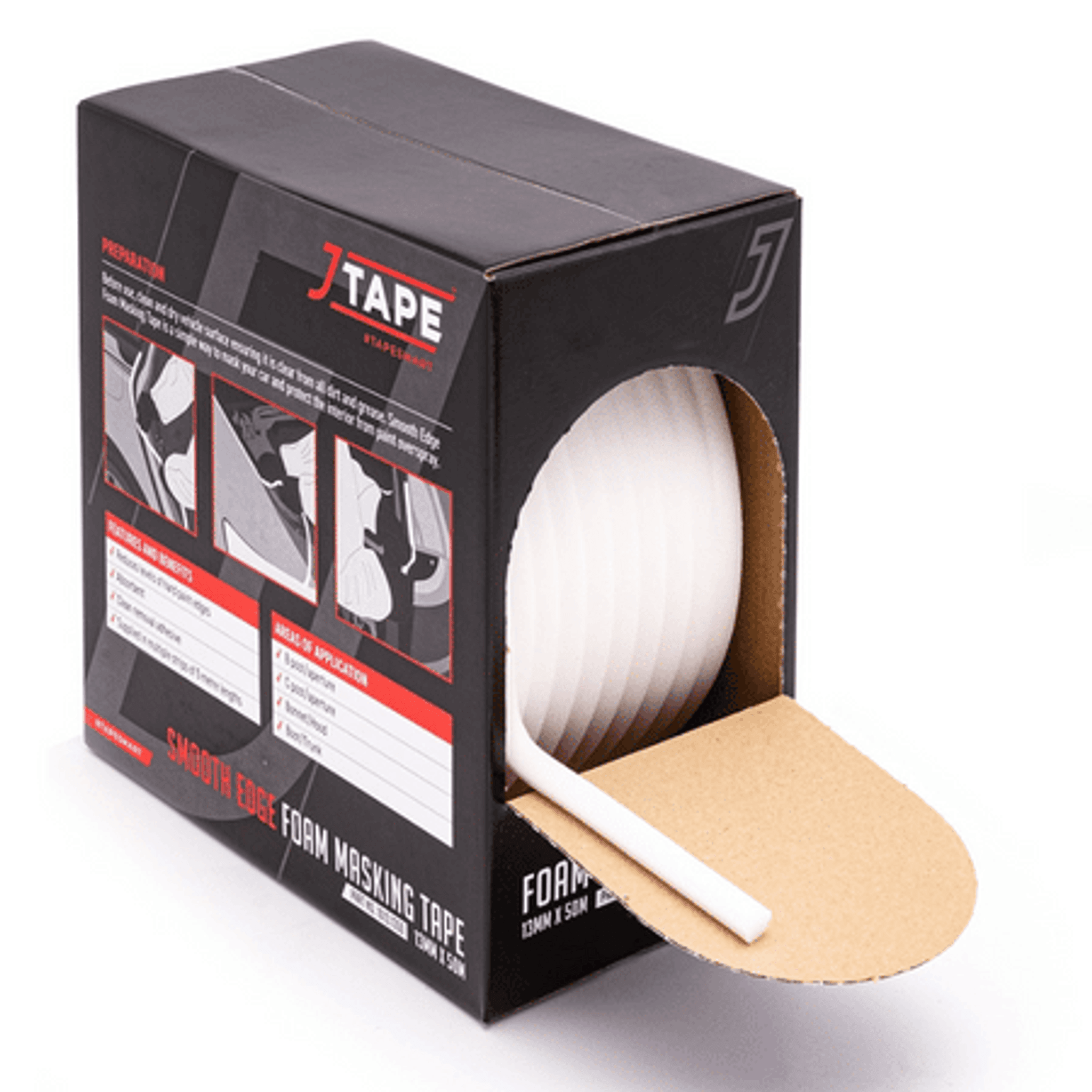 Jtape Smooth edge foam masking tape13mm X 50m