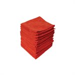 MICROFIBRE ROUGE 16''X16'' PQT  / 10